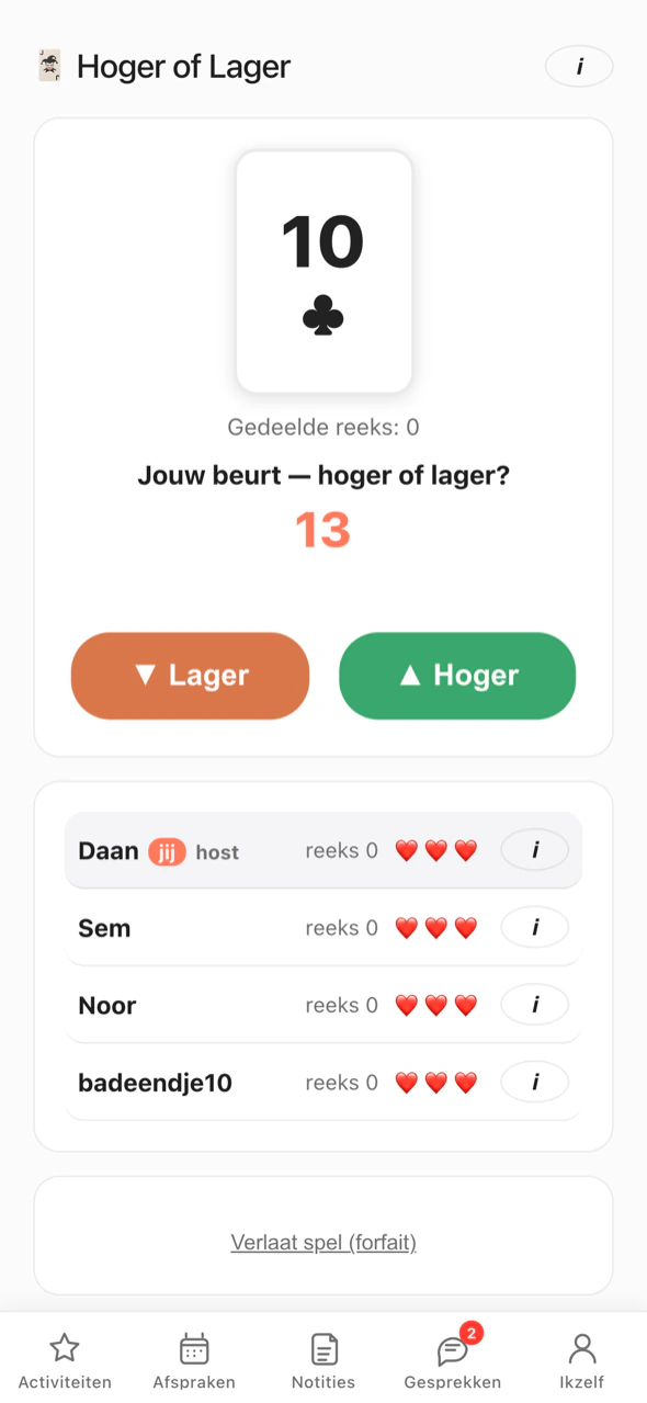 Samen een spelletje doen