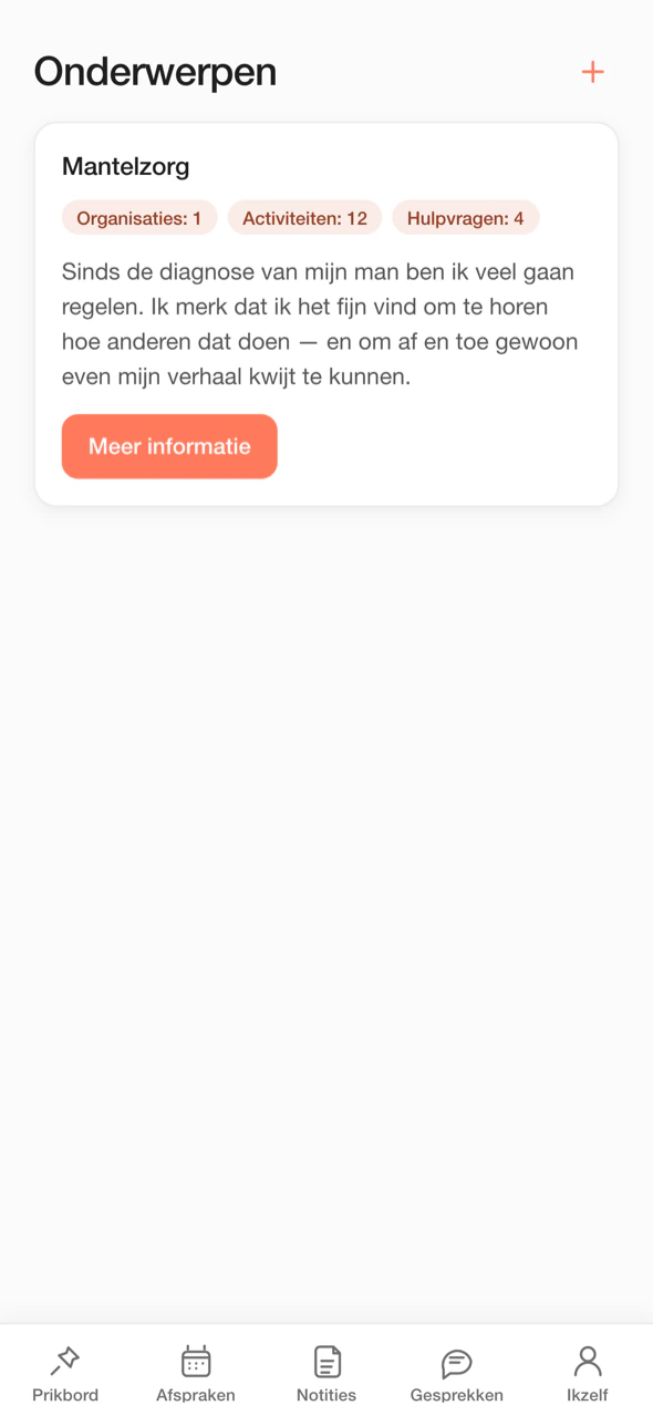 Mantelzorg als jouw onderwerp