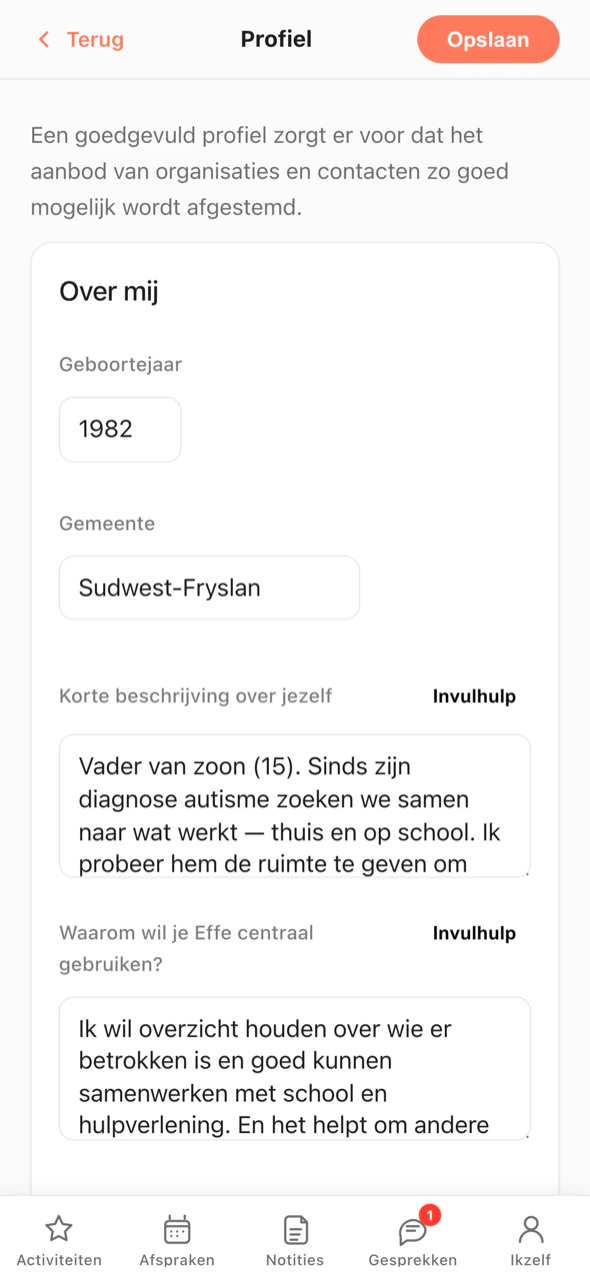 Je eigen profiel als ouder