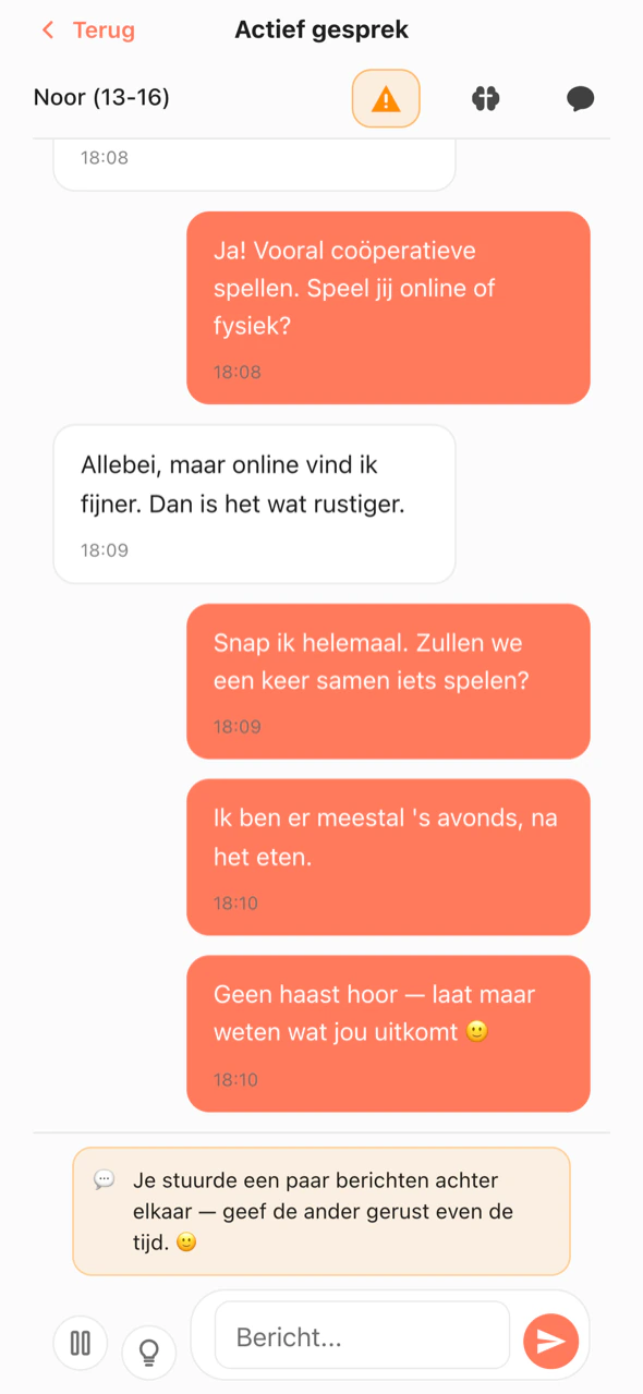 Een vriendelijk signaal